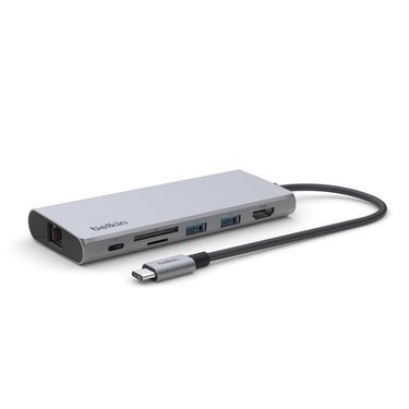 Belkin Connect USB-C To A 7 in-1 Multiport Adapter- Grey